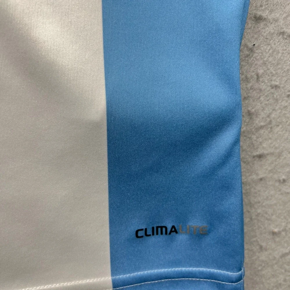 Adidas Argentina National Team Soccer Jersey Blue White Striped AFA‎ Mens Medium